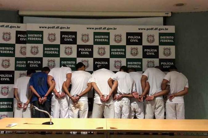 Até o momento, os investigadores conseguiram ligar cinco crimes ao bando(foto: PCDF/Divulgação) Até o momento, os investigadores conseguiram ligar cinco crimes ao bando(foto: PCDF/Divulgação)
