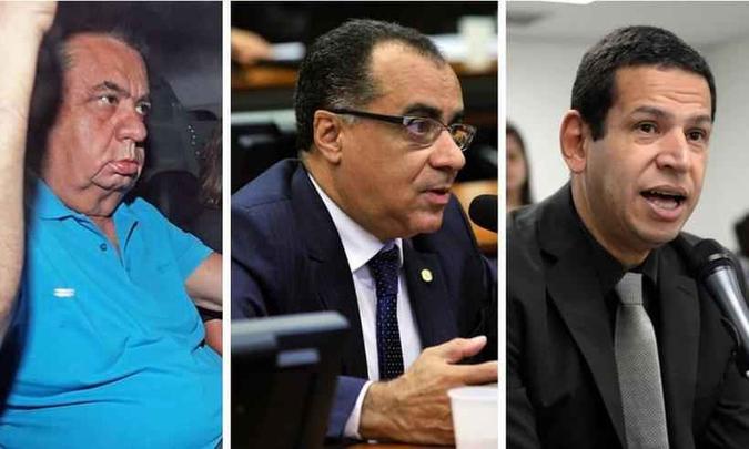 Jorge Picciani no Rio, Celso Jacob em Brasília e Cabo Júlio em MG estão entre os deputados presos no Brasil(foto: Wilton Junior/ Alex Ferreira / Ricardo Barbosa ) Jorge Picciani no Rio, Celso Jacob em Brasília e Cabo Júlio em MG estão entre os deputados presos no Brasil(foto: Wilton Junior/ Alex Ferreira / Ricardo Barbosa )