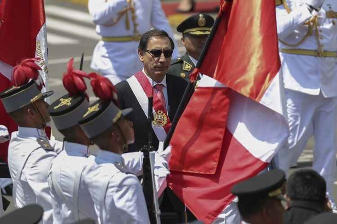 Vizcarra é o primeiro ex-governador a chegar à presidência(foto: Luka GONZALES / AFP ) Vizcarra é o primeiro ex-governador a chegar à presidência(foto: Luka GONZALES / AFP )