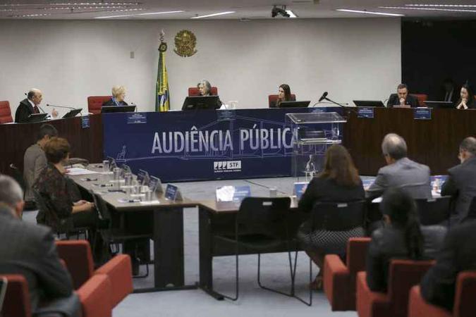 Juristas, profissionais de saúde, professores e representantes de ONGs estão entre os participantes da audiência pública: 20 minutos para expor opiniões(foto: José Cruz/Agência Brasil) Juristas, profissionais de saúde, professores e representantes de ONGs estão entre os participantes da audiência pública: 20 minutos para expor opiniões(foto: José Cruz/Agência Brasil)