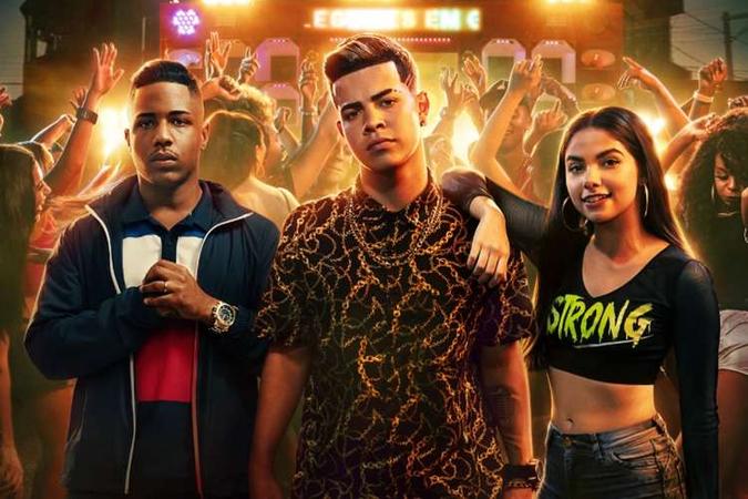 Nando (Christian Malheiros), Doni (MC Jottapê) e Rita (Bruna Mascarenhas) (foto: Rafael Morse / Netflix) Nando (Christian Malheiros), Doni (MC Jottapê) e Rita (Bruna Mascarenhas) (foto: Rafael Morse / Netflix)