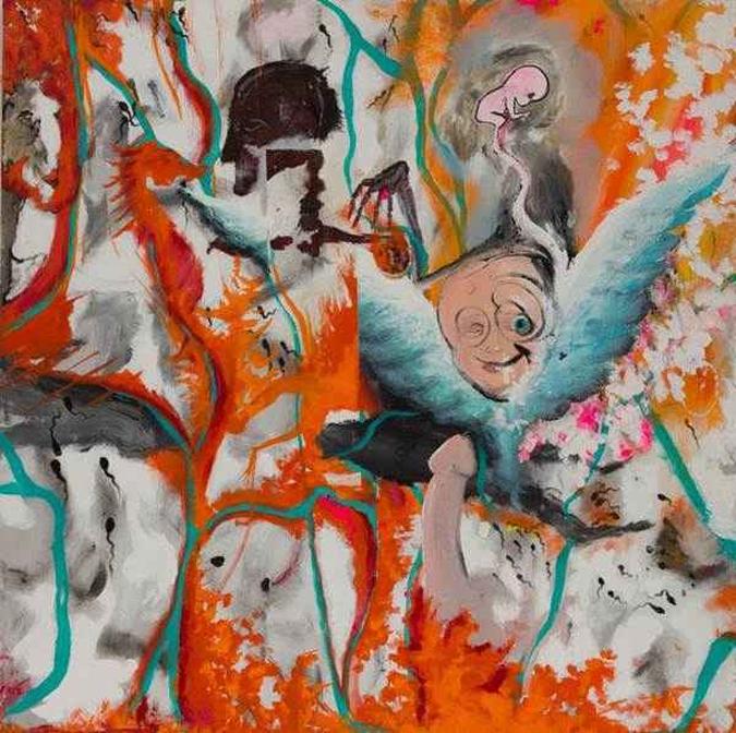 A turbulência da vida pessoal era representada nas pinturas do músico(foto: Reprodução/Internet) A turbulência da vida pessoal era representada nas pinturas do músico(foto: Reprodução/Internet)