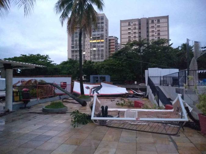 Sede do Flamengo, no Rio de Janeiro(foto: Reprodução/Twitter) Sede do Flamengo, no Rio de Janeiro(foto: Reprodução/Twitter)