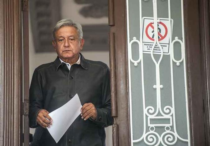 López Obrador foi eleito presidente do México em julho(foto: Pedro Pardo/ AFP) López Obrador foi eleito presidente do México em julho(foto: Pedro Pardo/ AFP)