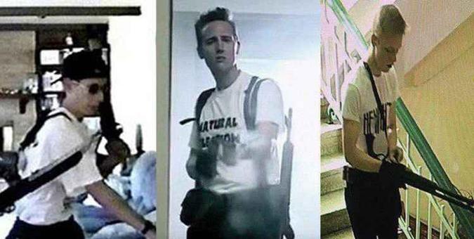 Vladislav Roslyakov, de 18 anos, identificado como o autor, matou 19 pessoas e feriu outras 53(foto: Reprodução ) Vladislav Roslyakov, de 18 anos, identificado como o autor, matou 19 pessoas e feriu outras 53(foto: Reprodução )