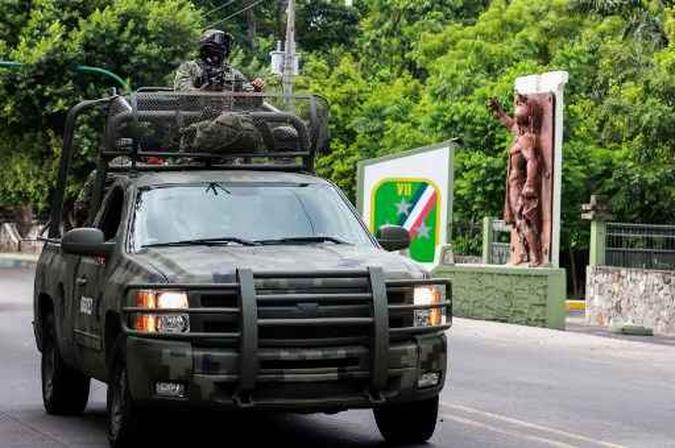 patrulha do exército mexicano (foto: Quetzalli Blanco/AFP) patrulha do exército mexicano (foto: Quetzalli Blanco/AFP)