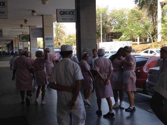 Trabalhadores estão em greve desde o início do expediente(foto: Divulgação) Trabalhadores estão em greve desde o início do expediente(foto: Divulgação)