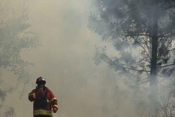 Incêndio em Portugal já matou mais de 64 pessoas(foto: MIGUEL RIOPA / AFP) Incêndio em Portugal já matou mais de 64 pessoas(foto: MIGUEL RIOPA / AFP)