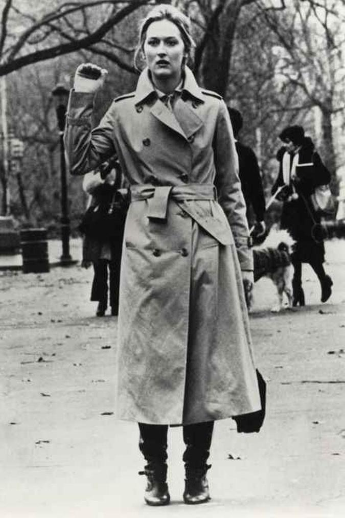 Meryl Streep, no longa Kramer versus Kramer, de 1979. (foto: Pinterest) Meryl Streep, no longa Kramer versus Kramer, de 1979. (foto: Pinterest)
