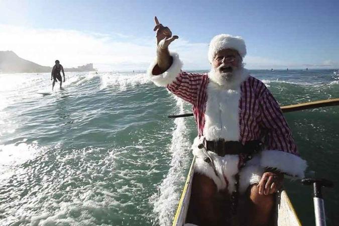 Segundo o Norad Tracks Santa, umas dias das últimas paradas do Papai Noel foi no Havaí(foto: Foto: ) Segundo o Norad Tracks Santa, umas dias das últimas paradas do Papai Noel foi no Havaí(foto: Foto: )