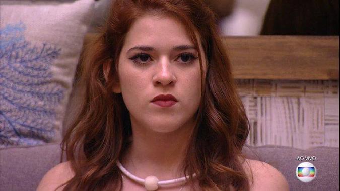 Ana Clara ficou furiosa com a indicação de Kaysar e sobrou até para seu pai, Ayrton(foto: TV Globo/Reprodução) Ana Clara ficou furiosa com a indicação de Kaysar e sobrou até para seu pai, Ayrton(foto: TV Globo/Reprodução)