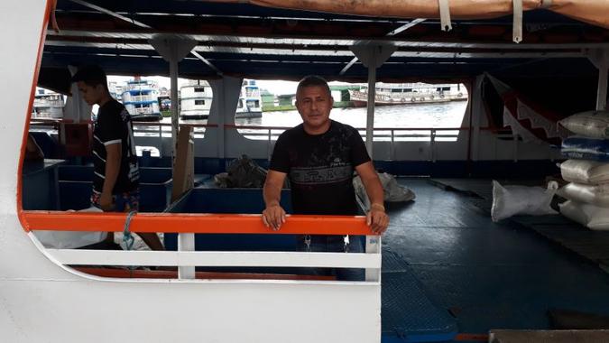 Dickson Jacaúna Rodrigues, gerente de embarcação: Dickson Jacaúna Rodrigues, gerente de embarcação: