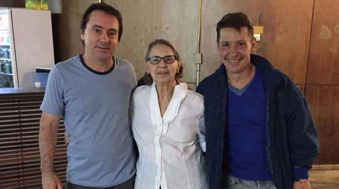 Cecília ao lado dos filhos Paulo e Flávio Guarnieri(foto: Arquivo Pessoal) Cecília ao lado dos filhos Paulo e Flávio Guarnieri(foto: Arquivo Pessoal)