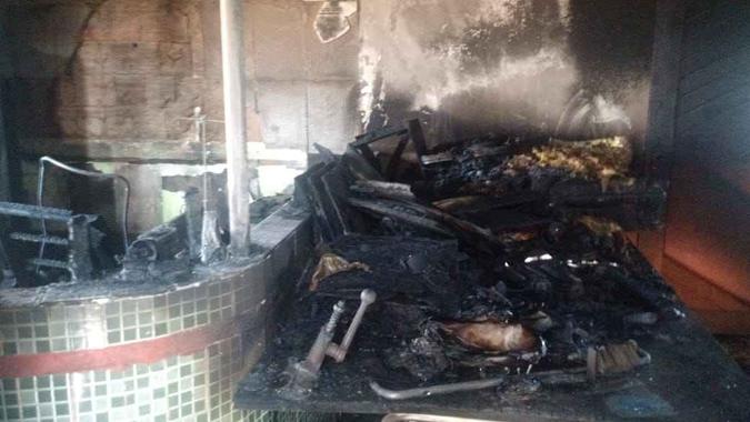 Dois quartos, sala, cozinha e banheiro ficaram completamente destruídos. Laudo pericial apontando as causas deve ficar pronto em 30 dias(foto: Divulgação / CBMDF) Dois quartos, sala, cozinha e banheiro ficaram completamente destruídos. Laudo pericial apontando as causas deve ficar pronto em 30 dias(foto: Divulgação / CBMDF)