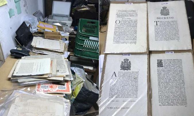 Os documentos apreendidos, produzidos desde o século 18, passarão por perícia para confirmar sua autenticidade, já indicada em análise técnica preliminar(foto: MPMG/Divulgação) Os documentos apreendidos, produzidos desde o século 18, passarão por perícia para confirmar sua autenticidade, já indicada em análise técnica preliminar(foto: MPMG/Divulgação)
