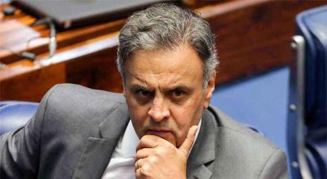 Aécio também negou que disputará um mandato de deputado para obter foro privilegiado(foto: Sérgio Lima/AFP) Aécio também negou que disputará um mandato de deputado para obter foro privilegiado(foto: Sérgio Lima/AFP)