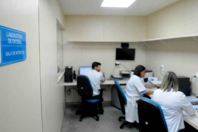 O laboratório de nutrição recebeu uma área de preparo de refeições líquidas para pacientes com necessidades especiais de alimentação(foto: Tony Winston/Agência Brasília) O laboratório de nutrição recebeu uma área de preparo de refeições líquidas para pacientes com necessidades especiais de alimentação(foto: Tony Winston/Agência Brasília)