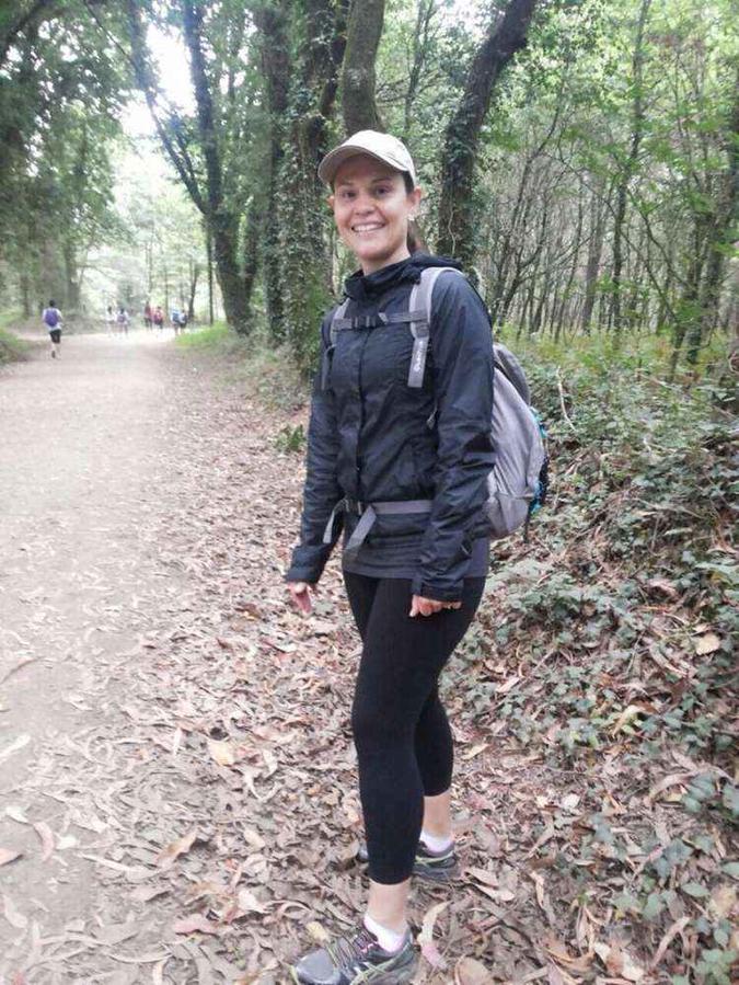 A professora Tatiane no trecho francês do Caminho de Santiago de Compostela(foto: Arquivo Pessoal) A professora Tatiane no trecho francês do Caminho de Santiago de Compostela(foto: Arquivo Pessoal)