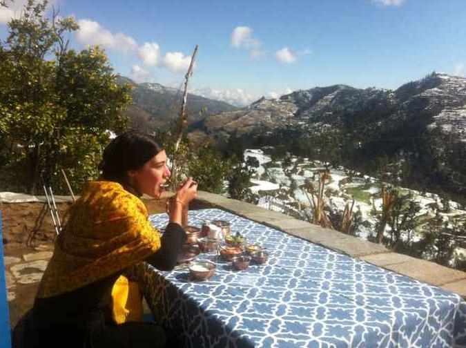 Dani na Índia, no estudo do Ayurveda no Himalayas(foto: Arquivo Pessoal) Dani na Índia, no estudo do Ayurveda no Himalayas(foto: Arquivo Pessoal)