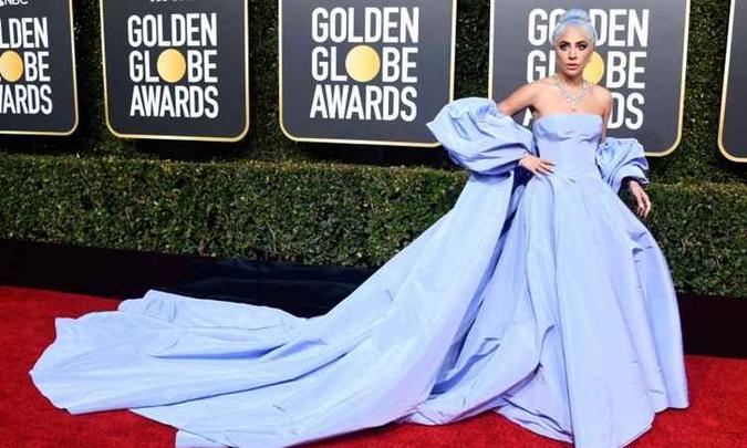 Apesar de perder o prêmio de melhor atriz de drama, Lady Gaga foi para casa com a estatueta de melhor canção original por 'Shallow', de 'Nasce uma estrela'(foto: Frazer Harrison/AFP) Apesar de perder o prêmio de melhor atriz de drama, Lady Gaga foi para casa com a estatueta de melhor canção original por 'Shallow', de 'Nasce uma estrela'(foto: Frazer Harrison/AFP)