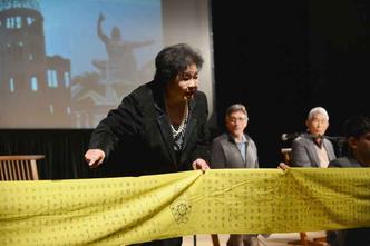 Setsuko Thurlow faz discurso durante evento nos Estados Unidos em 2012(foto: AFP PHOTO/Stan HONDA) Setsuko Thurlow faz discurso durante evento nos Estados Unidos em 2012(foto: AFP PHOTO/Stan HONDA)