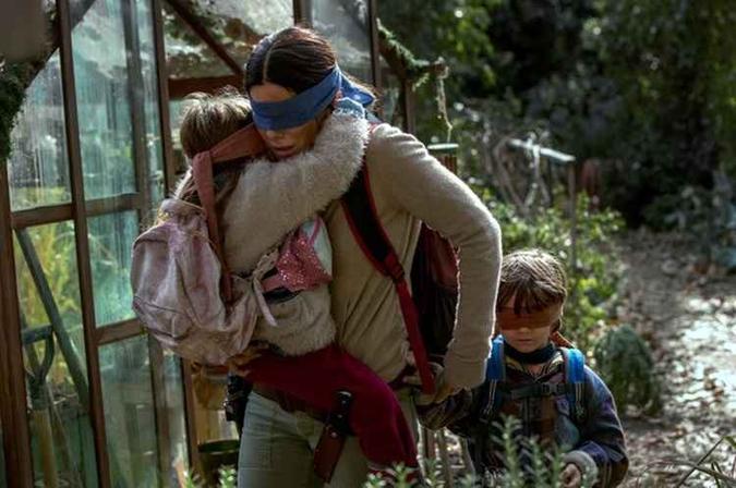 O filme 'Bird box' deixou as redes sociais em êxtase(foto: Saeed Adyani/Divulgação) O filme 'Bird box' deixou as redes sociais em êxtase(foto: Saeed Adyani/Divulgação)
