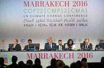 Abertura da conferência da ONU no Marrocos: objetivo é fortalecer o Acordo de Paris, fruto da COP de 2015(foto: Fadel Senna/AFP ) Abertura da conferência da ONU no Marrocos: objetivo é fortalecer o Acordo de Paris, fruto da COP de 2015(foto: Fadel Senna/AFP )