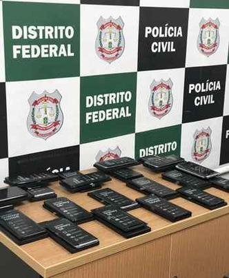 Os aparelhos, todos novos, foram apreendidos(foto: Polícia Civil/Divulgação) Os aparelhos, todos novos, foram apreendidos(foto: Polícia Civil/Divulgação)