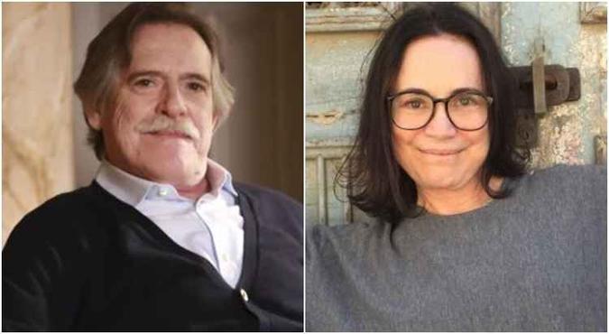 Não é de hoje que José de Abreu discute com Regina Duarte pelas redes sociais(foto: Rede Globo/Instagram) Não é de hoje que José de Abreu discute com Regina Duarte pelas redes sociais(foto: Rede Globo/Instagram)
