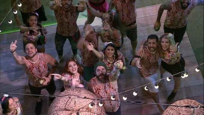 Brothers se divertiram bastante na última festa.(foto: TVGlobo/Reprodução) Brothers se divertiram bastante na última festa.(foto: TVGlobo/Reprodução)