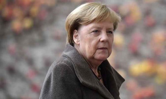 Angela Merkel defendeu a aliança militar com os EUA no parlamento alemão(foto: AFP / Tobias SCHWARZ) Angela Merkel defendeu a aliança militar com os EUA no parlamento alemão(foto: AFP / Tobias SCHWARZ)