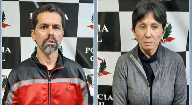 Elcio Pires Junior e Marina Okido foram presos pela polícia (foto: Reprodução/EPTV ) Elcio Pires Junior e Marina Okido foram presos pela polícia (foto: Reprodução/EPTV )