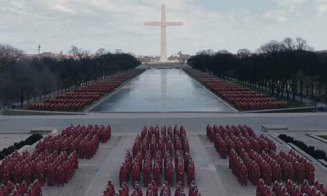'The handmaid's tale' volta às telinhas em junho.(foto: Reprodução/YouTube) 'The handmaid's tale' volta às telinhas em junho.(foto: Reprodução/YouTube)