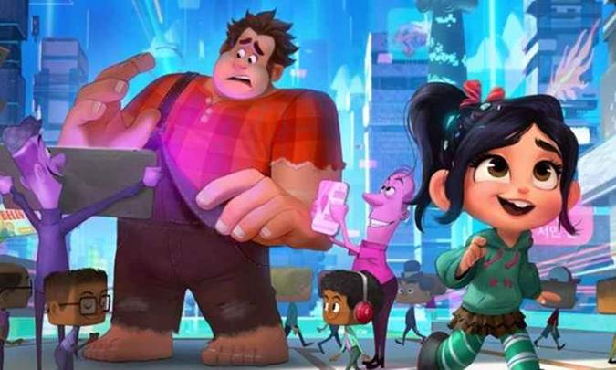 WiFi Ralph: Quebrando a internet - longa promete ampliar a afinidade entre Ralph e a menina Vanellope(foto: Disney/Divulgação) WiFi Ralph: Quebrando a internet - longa promete ampliar a afinidade entre Ralph e a menina Vanellope(foto: Disney/Divulgação)