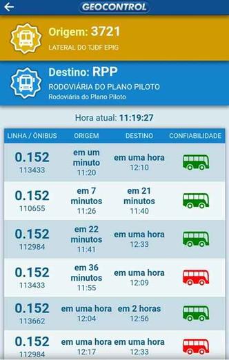 Aplicativo mostra, com êxito, o tempo de espera até a chegada do ônibus. Faltam, porém, detalhes sobre as linhas(foto: Reprodução/Internet) Aplicativo mostra, com êxito, o tempo de espera até a chegada do ônibus. Faltam, porém, detalhes sobre as linhas(foto: Reprodução/Internet)