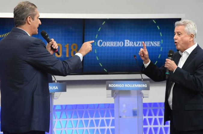 Os candidatos participaram de debate realizado pelo Correio nesta terça-feira (28/8)(foto: Ed Alves/CB/D.A Press) Os candidatos participaram de debate realizado pelo Correio nesta terça-feira (28/8)(foto: Ed Alves/CB/D.A Press)