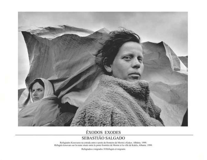 Série de imagens sobre os deslocamentos humanos no planeta (foto: Sebastião Salgado) Série de imagens sobre os deslocamentos humanos no planeta (foto: Sebastião Salgado)