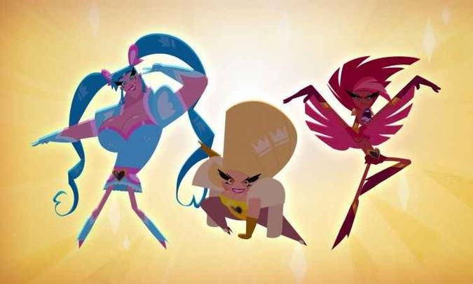 'Super drags' é animação da Netflix destinada ao público adulto(foto: Netflix/Divulgacao) 'Super drags' é animação da Netflix destinada ao público adulto(foto: Netflix/Divulgacao)