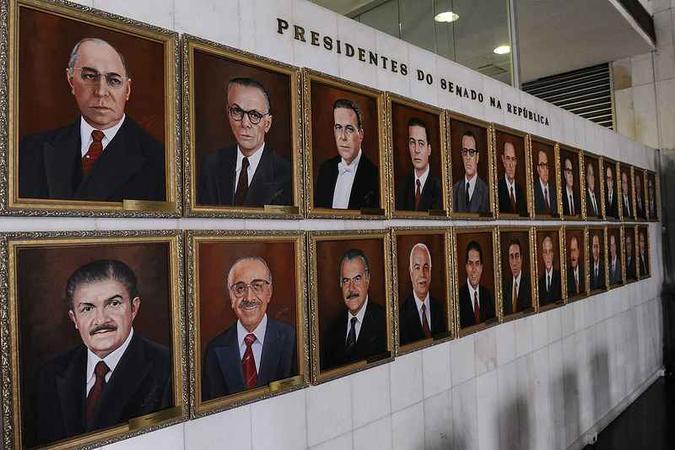 Galeria de ex-presidentes do Senado Federal, exposta no museu da Casa. (foto: Marcos Oliveira/Agência Senado) Galeria de ex-presidentes do Senado Federal, exposta no museu da Casa. (foto: Marcos Oliveira/Agência Senado)