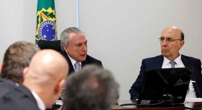 Presidente Michel Temer, durante reunião de Líderes da Base Aliada na Câmara dos Deputados(foto: Alan Santos/PR) Presidente Michel Temer, durante reunião de Líderes da Base Aliada na Câmara dos Deputados(foto: Alan Santos/PR)