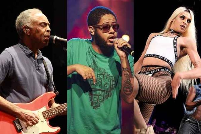 Gilberto Gil, Emicida e Pabllo Vittar são alguns dos destaques do Bananada 2018(foto: Reprodução/Internet) Gilberto Gil, Emicida e Pabllo Vittar são alguns dos destaques do Bananada 2018(foto: Reprodução/Internet)