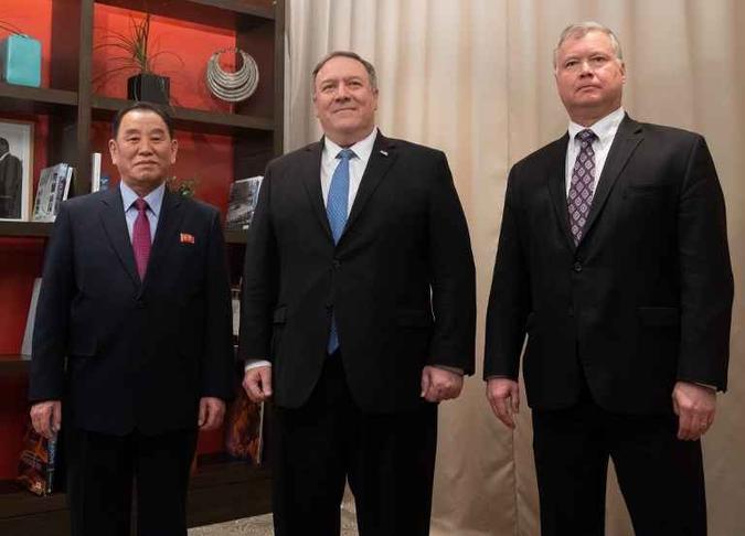 O general norte-coreano se reuniu com o secretário de Estado americano, Mike Pompeo(foto: SAUL LOEB / AFP) O general norte-coreano se reuniu com o secretário de Estado americano, Mike Pompeo(foto: SAUL LOEB / AFP)
