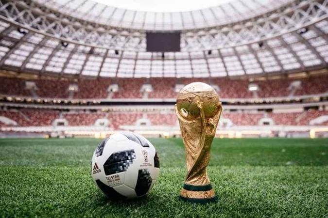 O Mundial inicia no dia 14 de junho. Durante a primeira fase, o Brasil joga nos dias 17, 22 e 27 de junho(foto: FIFA/Divulgação) O Mundial inicia no dia 14 de junho. Durante a primeira fase, o Brasil joga nos dias 17, 22 e 27 de junho(foto: FIFA/Divulgação)