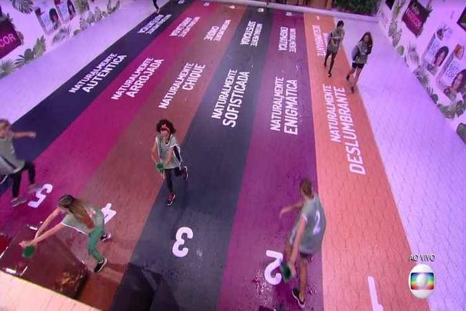 A prova do líder da semana precisará de muito suor(foto: TV Globo/Reprodução) A prova do líder da semana precisará de muito suor(foto: TV Globo/Reprodução)