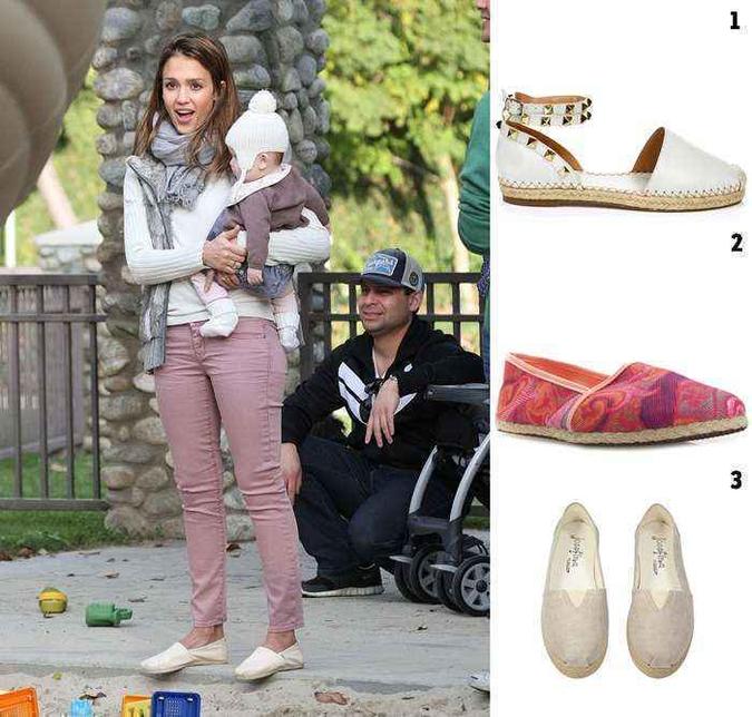 1- Branca com spike Uza para Shop2gether (R$ 370); 2 - Pink Rosa Chá (R$ 179,50); 3 - Bege Josefina Rosa Cor (R$ 89) 1- Branca com spike Uza para Shop2gether (R$ 370); 2 - Pink Rosa Chá (R$ 179,50); 3 - Bege Josefina Rosa Cor (R$ 89)