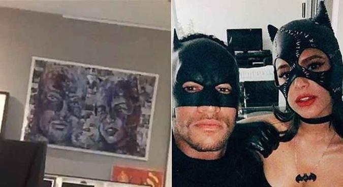 Neymar mantém quadro de Bruna Marquezine(foto: Reprodução/Instagram) Neymar mantém quadro de Bruna Marquezine(foto: Reprodução/Instagram)