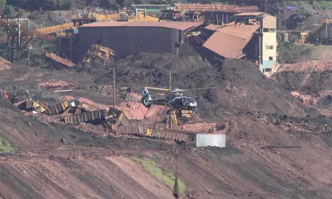 Área da Vale invadida pela lama da barragem que se rompeu em 25 de janeiro: ainda há funcionários da mineradora entre os desaparecidos(foto: Edésio Ferreira/EM/D.A Press ) Área da Vale invadida pela lama da barragem que se rompeu em 25 de janeiro: ainda há funcionários da mineradora entre os desaparecidos(foto: Edésio Ferreira/EM/D.A Press )