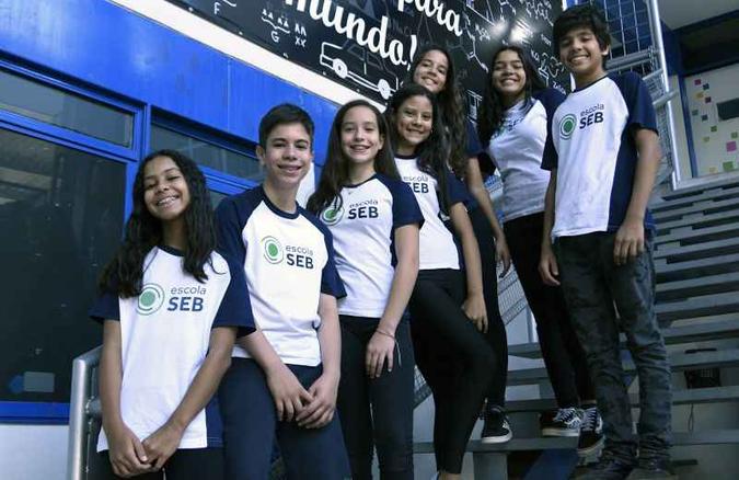 Alunos da Escola Seb Dínatos, na Asa Sul, são estimulados ao debate, a idealizar e a formular projetos(foto: Ed Alves/CB/D.A Press ) Alunos da Escola Seb Dínatos, na Asa Sul, são estimulados ao debate, a idealizar e a formular projetos(foto: Ed Alves/CB/D.A Press )