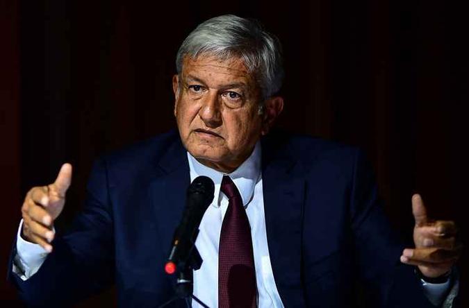 O presidente eleito do México, Andrés Manuel López Obrador(foto: Ronaldo Schemidt/AFP) O presidente eleito do México, Andrés Manuel López Obrador(foto: Ronaldo Schemidt/AFP)