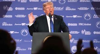 O presidente americano está muito isolado sobre o tema(foto: Mark Wilson/Getty Images/AFP) O presidente americano está muito isolado sobre o tema(foto: Mark Wilson/Getty Images/AFP)